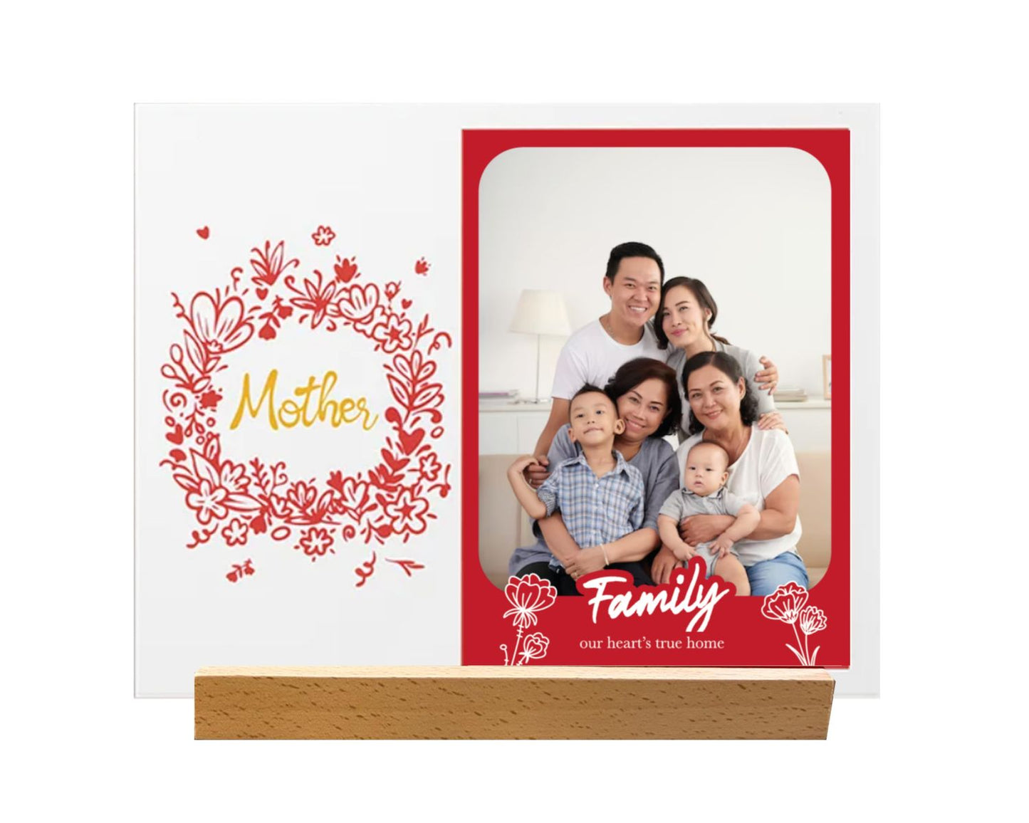 MDPG2565 Memory Bloom (Personalised Glass Photo Frame)
