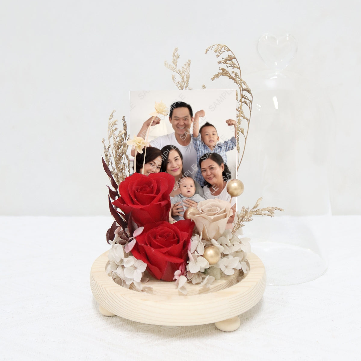 PR2501 Eternal Flame (Preserved Roses with Personalised Photo)