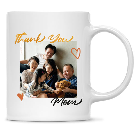 MDPG2562 Cherished Bloom ("Thank You Mom" Photo Print Mug)