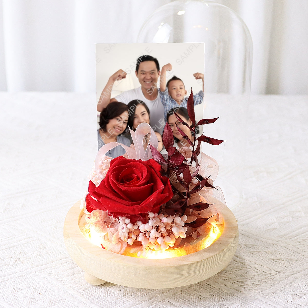 PR2305 Everlasting Romance (Preserved Flowers with Personalised Photo)