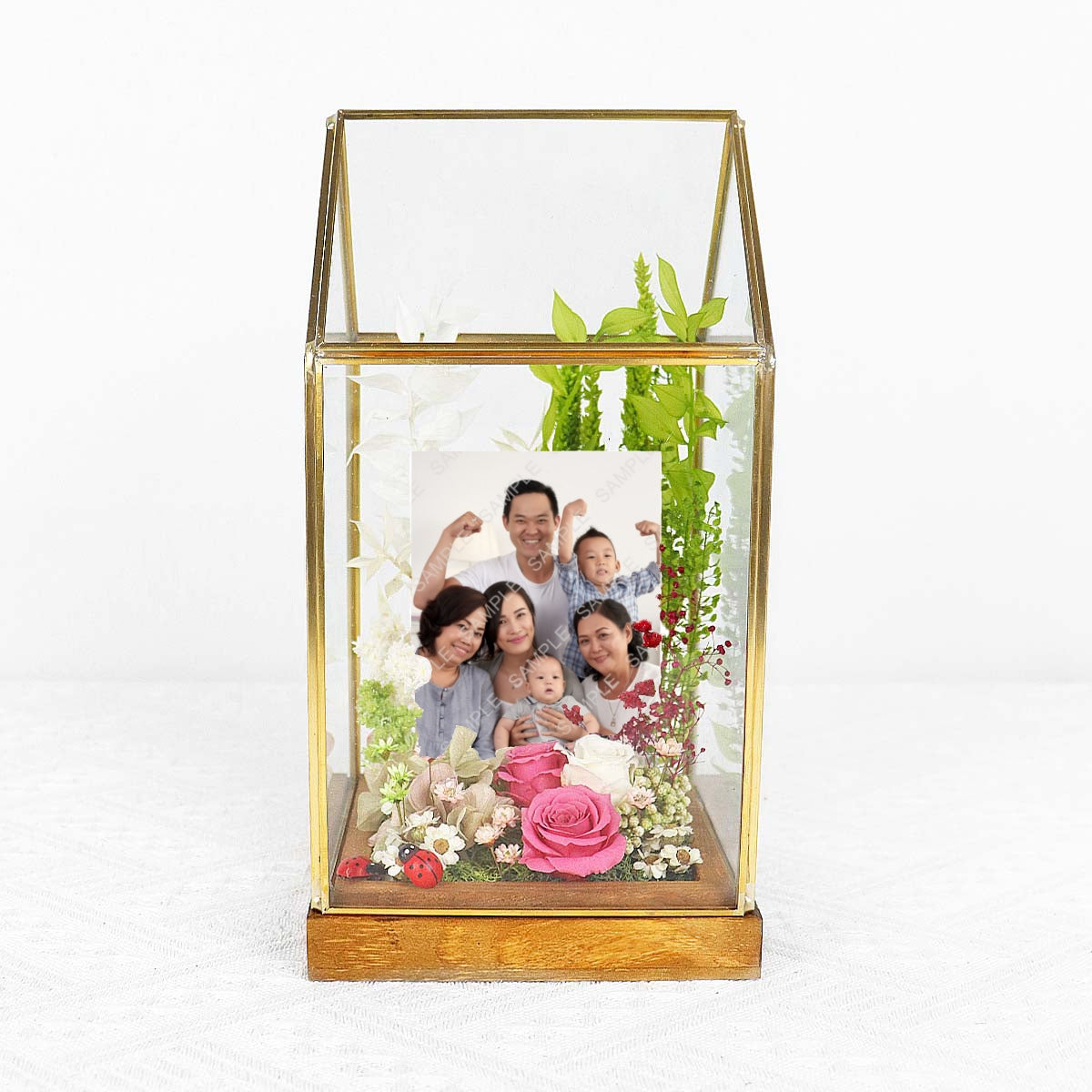PR2314 Sublime Dreams (Preserved Flowers with Personalised Photo)